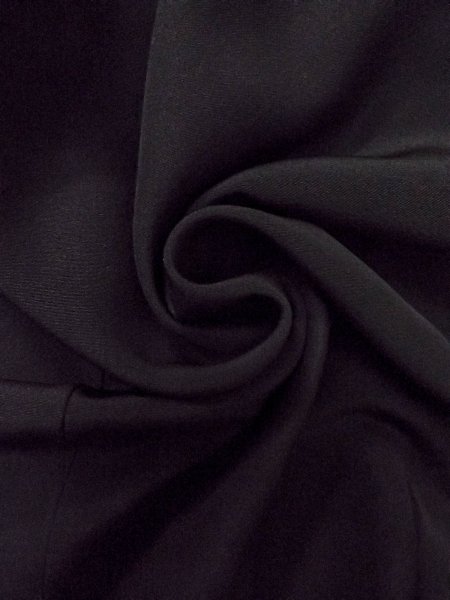 Photo8: O0117W Vintage Japanese kimono   Black MONTSUKI crests for women / Silk.    (Grade B) (8)