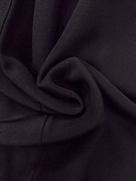 Photo9: O0117W Vintage Japanese kimono   Black MONTSUKI crests for women / Silk.    (Grade B) (9)