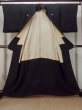 Photo2: Mint O0117X Vintage Japanese kimono   Black MONTSUKI crests for women / Silk.    (Grade A) (2)