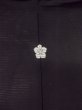 Photo3: Mint O0117Y Vintage Japanese kimono   Black MONTSUKI crests for women / Silk.    (Grade A) (3)