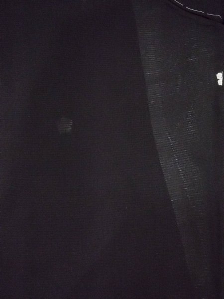 Photo4: Mint O0117Y Vintage Japanese kimono   Black MONTSUKI crests for women / Silk.    (Grade A) (4)