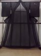 Photo1: O0117Z Vintage Japanese kimono   Black MONTSUKI crests for women / Silk.    (Grade B) (1)