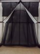 Photo2: O0117Z Vintage Japanese kimono   Black MONTSUKI crests for women / Silk.    (Grade B) (2)