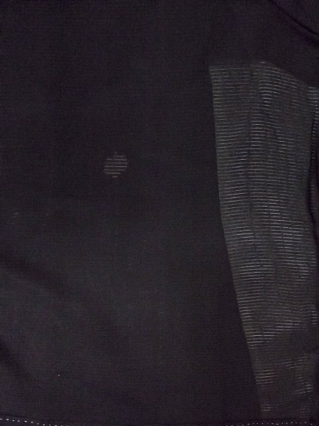 Photo3: O0117Z Vintage Japanese kimono   Black MONTSUKI crests for women / Silk.    (Grade B) (3)