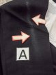 Photo14: O0117Z Vintage Japanese kimono   Black MONTSUKI crests for women / Silk.    (Grade B) (14)