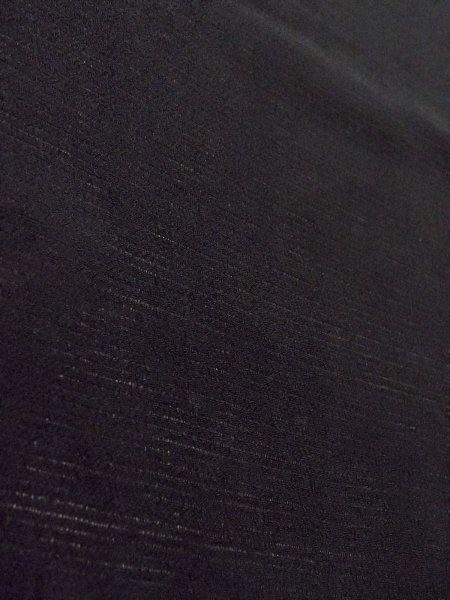 Photo8: O0118A Vintage Japanese kimono   Black MONTSUKI crests for women / Silk.    (Grade B) (8)