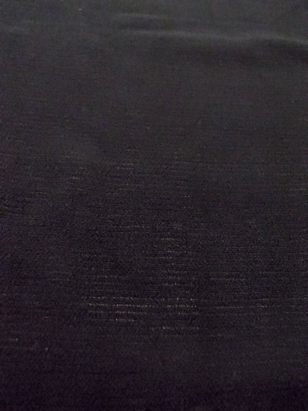Photo9: O0118A Vintage Japanese kimono   Black MONTSUKI crests for women / Silk.    (Grade B) (9)