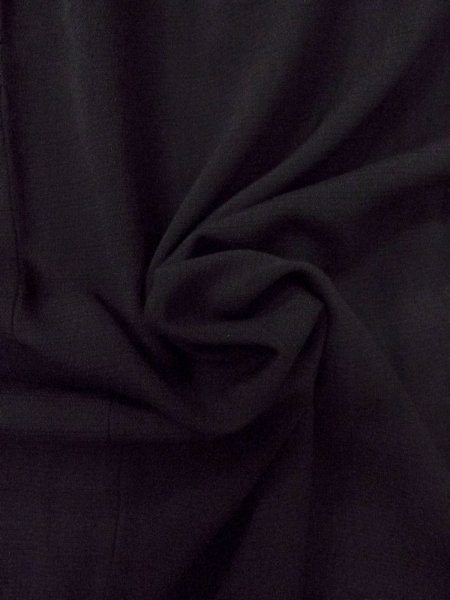 Photo10: O0118A Vintage Japanese kimono   Black MONTSUKI crests for women / Silk.    (Grade B) (10)