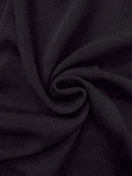 Photo11: O0118A Vintage Japanese kimono   Black MONTSUKI crests for women / Silk.    (Grade B) (11)