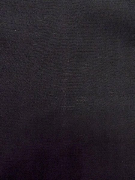 Photo6: O0118B Vintage Japanese kimono   Black MONTSUKI crests for women / Silk.    (Grade B) (6)
