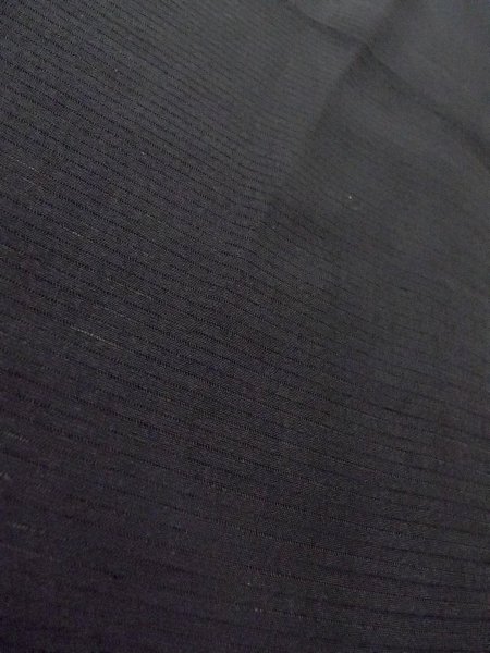 Photo8: O0118B Vintage Japanese kimono   Black MONTSUKI crests for women / Silk.    (Grade B) (8)