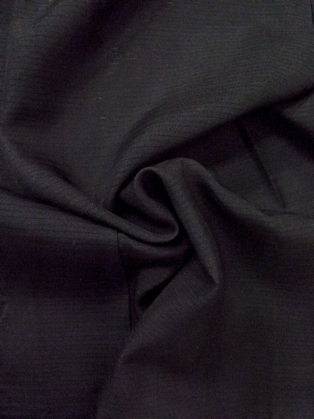 Photo11: O0118B Vintage Japanese kimono   Black MONTSUKI crests for women / Silk.    (Grade B) (11)