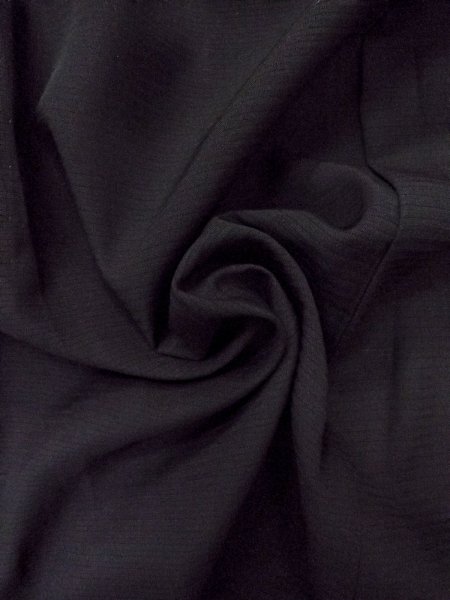 Photo10: O0118C Vintage Japanese kimono   Black MONTSUKI crests for women / Silk.    (Grade B) (10)