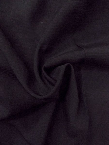 Photo11: O0118C Vintage Japanese kimono   Black MONTSUKI crests for women / Silk.    (Grade B) (11)