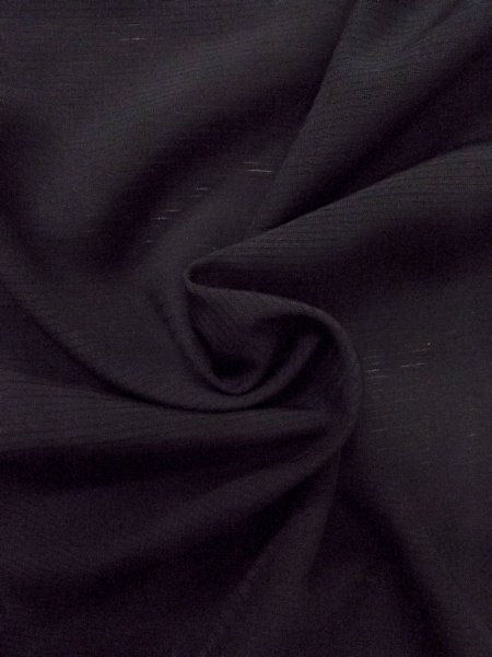 Photo10: O0118D Vintage Japanese kimono   Black MONTSUKI crests for women / Silk.    (Grade B) (10)