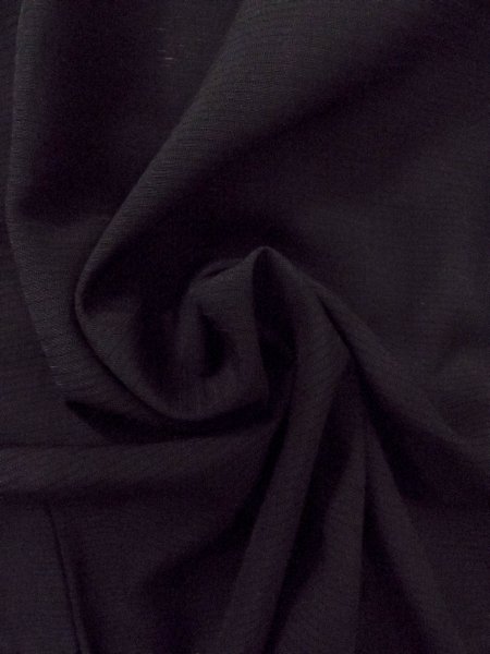 Photo11: O0118D Vintage Japanese kimono   Black MONTSUKI crests for women / Silk.    (Grade B) (11)