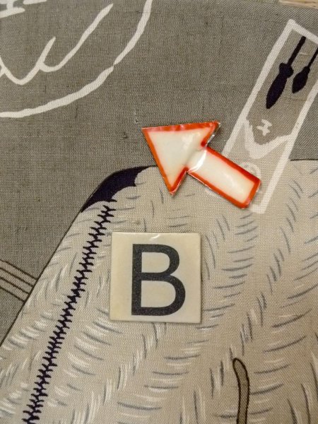 Photo15: O0124D Vintage Japanese kimono  Grayish Brown Men's Juban for men / Wool.  Sedge hat pattern  (Grade C) (15)