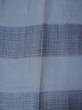 Photo3: O0124F Vintage Japanese kimono   Gray Men's Juban for men / Silk. Plaid Checks   (Grade B) (3)