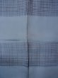 Photo4: O0124F Vintage Japanese kimono   Gray Men's Juban for men / Silk. Plaid Checks   (Grade B) (4)