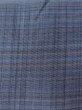 Photo7: O0124F Vintage Japanese kimono   Gray Men's Juban for men / Silk. Plaid Checks   (Grade B) (7)