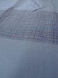 Photo8: O0124F Vintage Japanese kimono   Gray Men's Juban for men / Silk. Plaid Checks   (Grade B) (8)