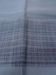 Photo9: O0124F Vintage Japanese kimono   Gray Men's Juban for men / Silk. Plaid Checks   (Grade B) (9)