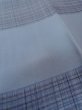 Photo10: O0124F Vintage Japanese kimono   Gray Men's Juban for men / Silk. Plaid Checks   (Grade B) (10)