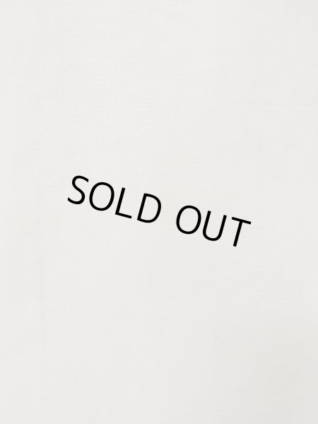 Photo6: O0124G Vintage Japanese kimono   Off White JUBAN undergarment for women / Linen. Leaf Pink pattern  (Grade C) (6)