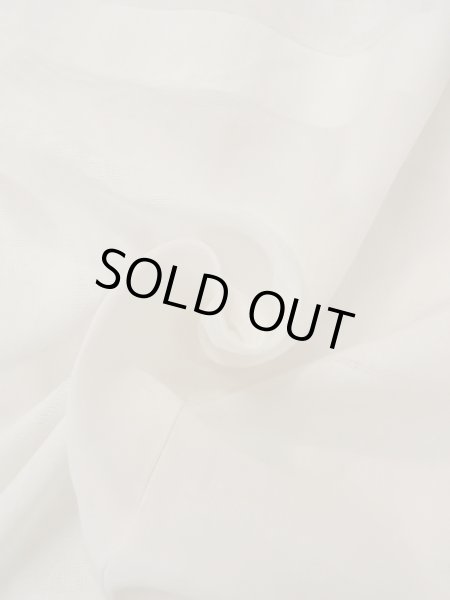 Photo11: O0124G Vintage Japanese kimono   Off White JUBAN undergarment for women / Linen. Leaf Pink pattern  (Grade C) (11)