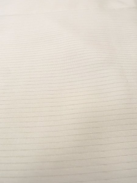 Photo9: O0124H Vintage Japanese kimono   Off White JUBAN undergarment for women / Silk. Stripes   (Grade B) (9)