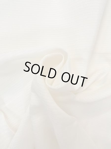 Photo11: O0124H Vintage Japanese kimono   Off White JUBAN undergarment for women / Silk. Stripes   (Grade B) (11)