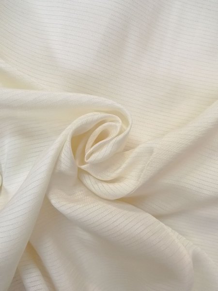 Photo12: O0124H Vintage Japanese kimono   Off White JUBAN undergarment for women / Silk. Stripes   (Grade B) (12)