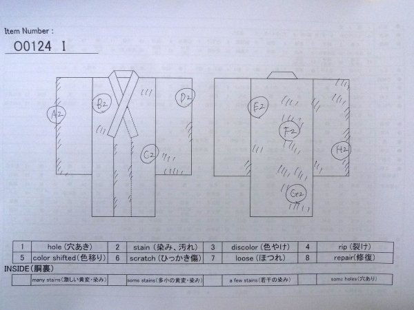 Photo13: O0124I Antique Japanese kimono   Ivory JUBAN undergarment for women / Silk. Flower circle, Unlined, pink pattern  (Grade D) (13)
