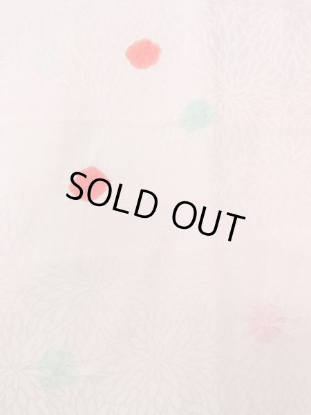 Photo5: Mint O0124K Vintage Japanese kimono  Pale Pink JUBAN undergarment for women / Silk. Dot,   (Grade A) (5)