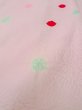 Photo9: Mint O0124K Vintage Japanese kimono  Pale Pink JUBAN undergarment for women / Silk. Dot,   (Grade A) (9)