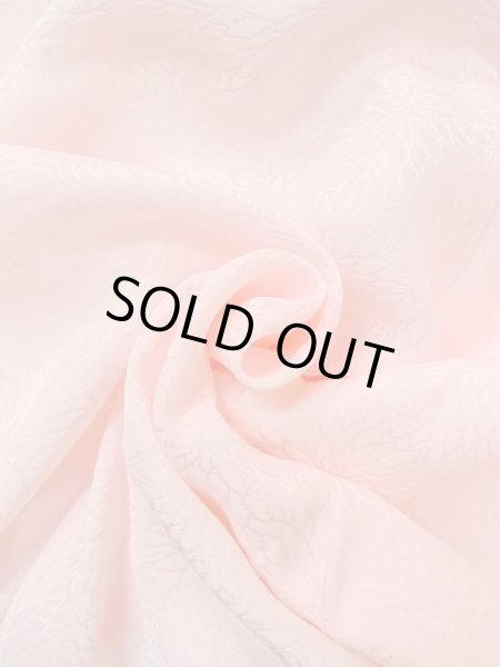 Photo12: Mint O0124K Vintage Japanese kimono  Pale Pink JUBAN undergarment for women / Silk. Dot,   (Grade A) (12)