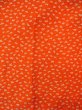 Photo3: O0124N Vintage Japanese kimono  Vivid Orange JUBAN undergarment for women / Synthetic. Crane, Folded paper crane pattern  (Grade B) (3)
