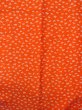 Photo4: O0124N Vintage Japanese kimono  Vivid Orange JUBAN undergarment for women / Synthetic. Crane, Folded paper crane pattern  (Grade B) (4)