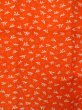 Photo5: O0124N Vintage Japanese kimono  Vivid Orange JUBAN undergarment for women / Synthetic. Crane, Folded paper crane pattern  (Grade B) (5)