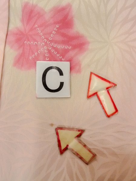 Photo16: O0124P Vintage Japanese kimono  Pale Pink JUBAN undergarment for women / Silk. Chrysanthemum,   (Grade C) (16)