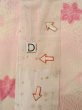Photo17: O0124P Vintage Japanese kimono  Pale Pink JUBAN undergarment for women / Silk. Chrysanthemum,   (Grade C) (17)