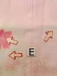 Photo18: O0124P Vintage Japanese kimono  Pale Pink JUBAN undergarment for women / Silk. Chrysanthemum,   (Grade C) (18)