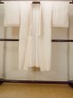 Photo1: O0124Q Vintage Japanese kimono   Ivory JUBAN undergarment for women / Silk.    (Grade B) (1)