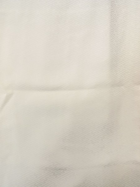 Photo4: O0124Q Vintage Japanese kimono   Ivory JUBAN undergarment for women / Silk.    (Grade B) (4)