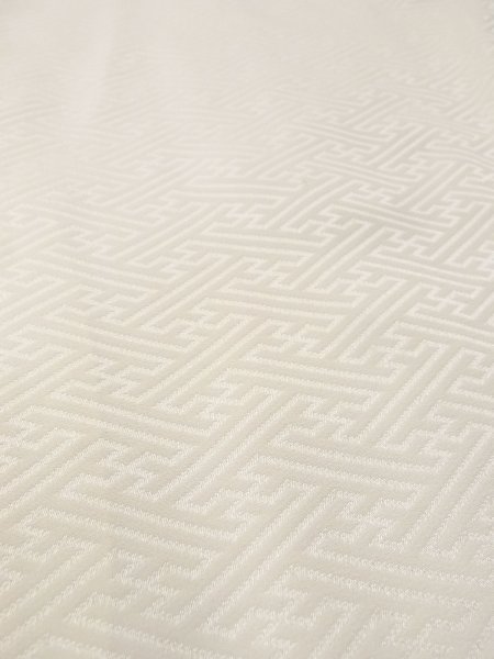 Photo10: O0124Q Vintage Japanese kimono   Ivory JUBAN undergarment for women / Silk.    (Grade B) (10)