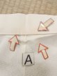 Photo14: O0124Q Vintage Japanese kimono   Ivory JUBAN undergarment for women / Silk.    (Grade B) (14)