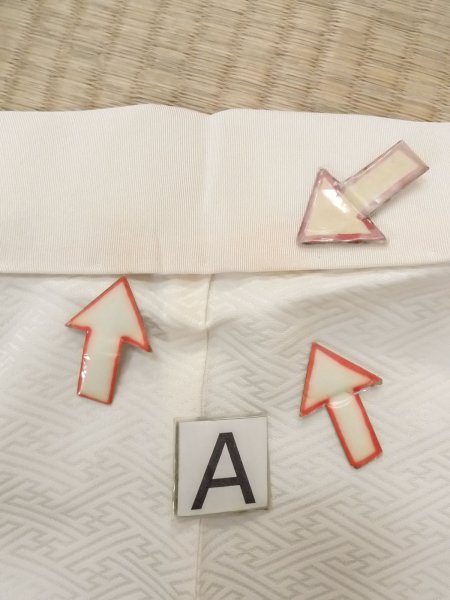 Photo14: O0124Q Vintage Japanese kimono   Ivory JUBAN undergarment for women / Silk.    (Grade B) (14)