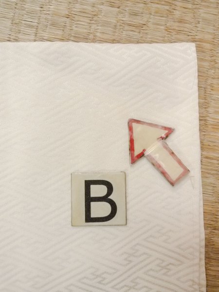 Photo15: O0124Q Vintage Japanese kimono   Ivory JUBAN undergarment for women / Silk.    (Grade B) (15)