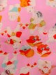 Photo7: O0124R Vintage Japanese kimono  Light Pink JUBAN undergarment for women / Silk. People   (Grade C) (7)