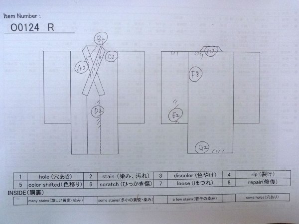 Photo13: O0124R Vintage Japanese kimono  Light Pink JUBAN undergarment for women / Silk. People   (Grade C) (13)